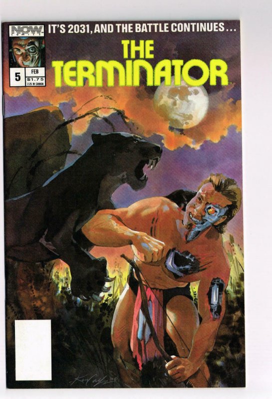 TERMINATOR #5, NM, it's 2031, Battle, 1988 1989, Death, Robot Cyborg