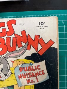 Four Color #33 (1943) GD 1st Bugs Bunny Issue