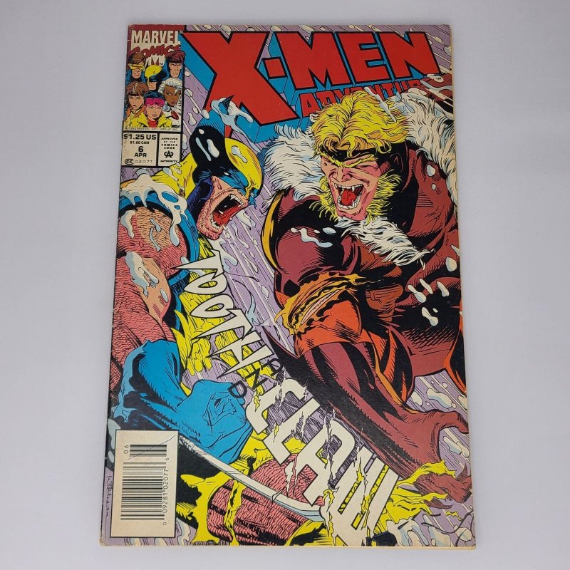 X-Men Adventures Season I #6 Marvel 1993 4.0 VG Wolverine vs Sabretooth Animated