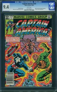 Captain America #274 (1982) CGC 9.4 NM