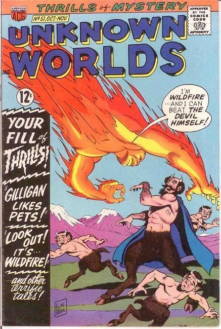 UNKNOWN WORLDS (1960-1967 ACG) 51 VF  Oct.-Nov. 1966 COMICS BOOK