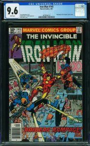 Iron Man #145 (1981) CGC 9.6 NM+