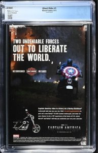 Ghost Rider #1 2011 CGC 9.2--VARIANT COVER--Marvel comic book- 4632793002