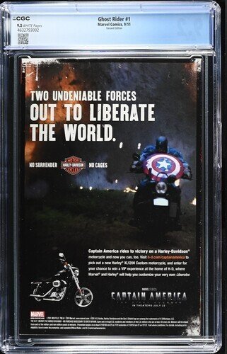 Ghost Rider #1 2011 CGC 9.2--VARIANT COVER--Marvel comic book- 4632793002