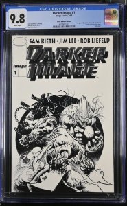 (1993) DARKER IMAGE #1 Black/White Variant Cover CGC 9.8 WP! 1st THE MAXX