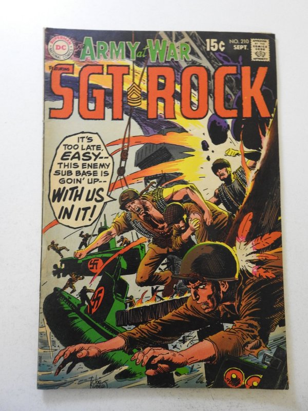 Our Army at War #210 (1969) VG Condition moisture stains