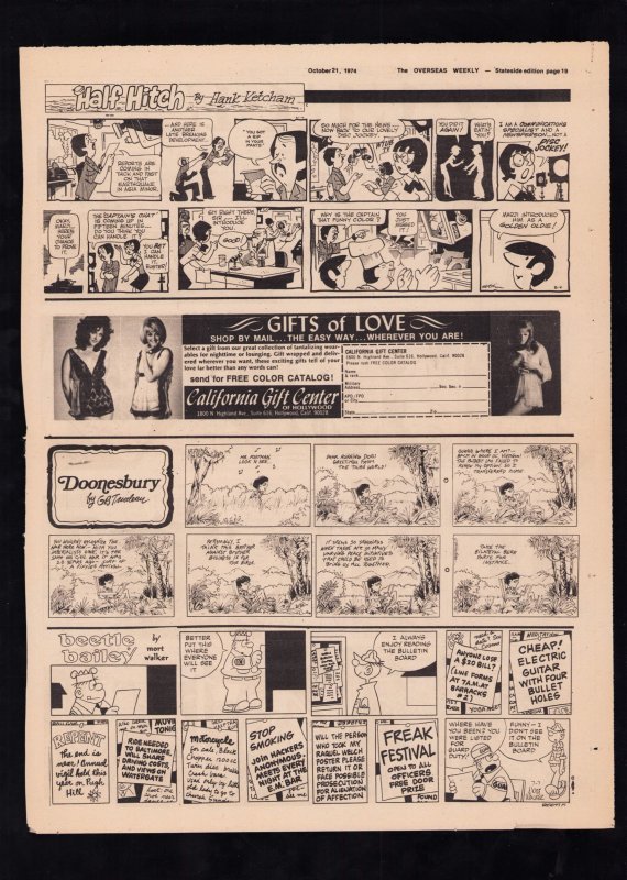 The Overseas Weekly - Sally Forth & Cannon comics by Wallace Wood (1974) FN+