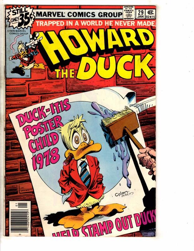 Lot Of 3 Howard The Duck Marvel Comic Books # 27 29 30 Steve Gerber J273