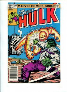 Hulk #285 Newsstand appearance of Zzzak (9.0) 1983