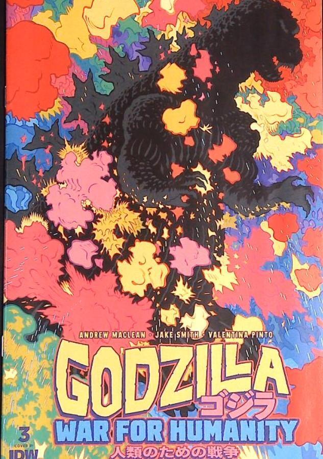 Godzilla War for Humanity #3, NM RI 1:25 Moore Variant IDW, 2023
