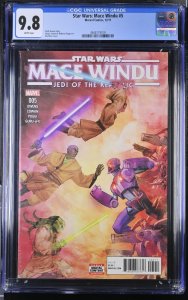 Star Wars: Mace Windu #5 2018 Marvel NM/MT CGC Graded Comic Jedi of the Republic