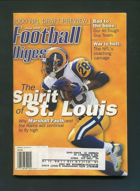 Football Digest / Marshall Faulk / June 2000