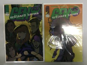 Gen 13 Ordinary Heroes set from:#1-2 both different books Image 8.0 VF (1996) 