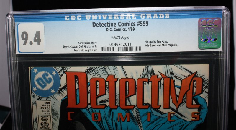 Detective Comics #599 (CGC 9.4) Cowan & Giordano Art - 1989