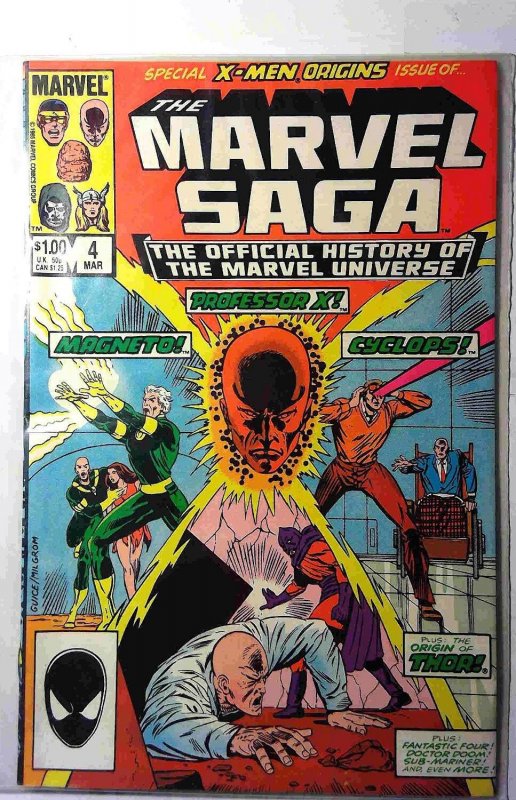 Marvel Saga Official History Marvel Universe #4 1986 Marvel Comic
