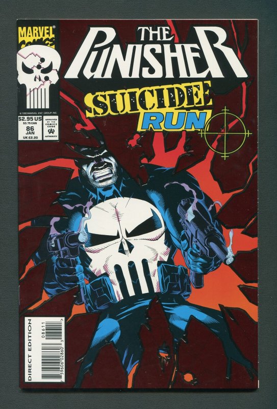 Punisher #86 / 9.4 NM - 9.6 NM+  Newsstand January 1994