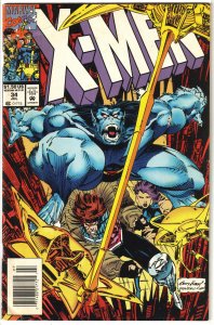 X-Men (vol. 2, 1991) # 34 GD Nicieza/Andy Kubert, Beast, Gambit, Psylocke