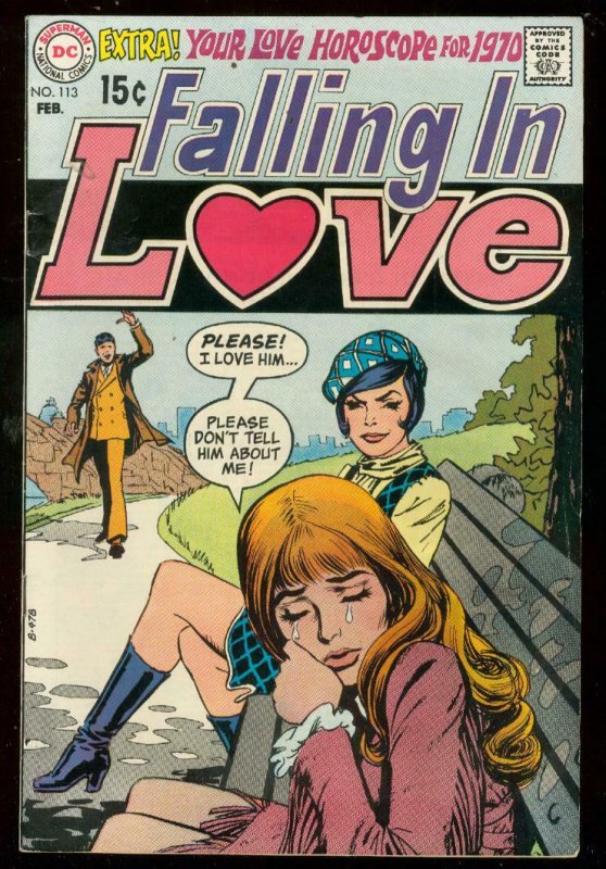 FALLING IN LOVE #113 1970-DC ROMANCE-LOVE HOROSCOPE '70 FN/VF
