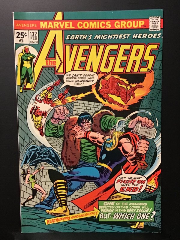 The Avengers #132 (1975) VF+ 8.5 Kang, Legion of the Unliving appearance