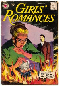Girls' Romances #60 1959-DC-fireplace cover-DC Romance VG