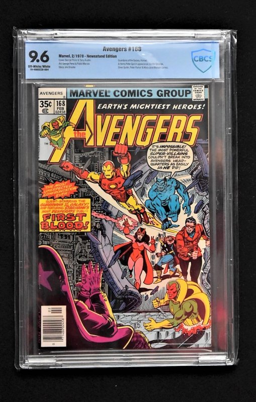 Avengers #168 (Marvel, 1978) CBCS 9.6 - Newsstand