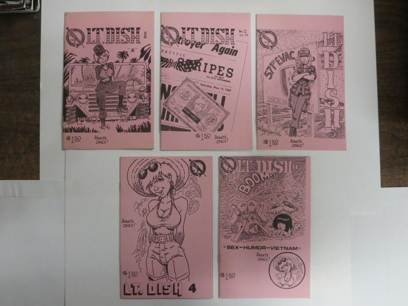 LT DISH (1990 CONQUEST) 1-5 Complete Mini-comix series!