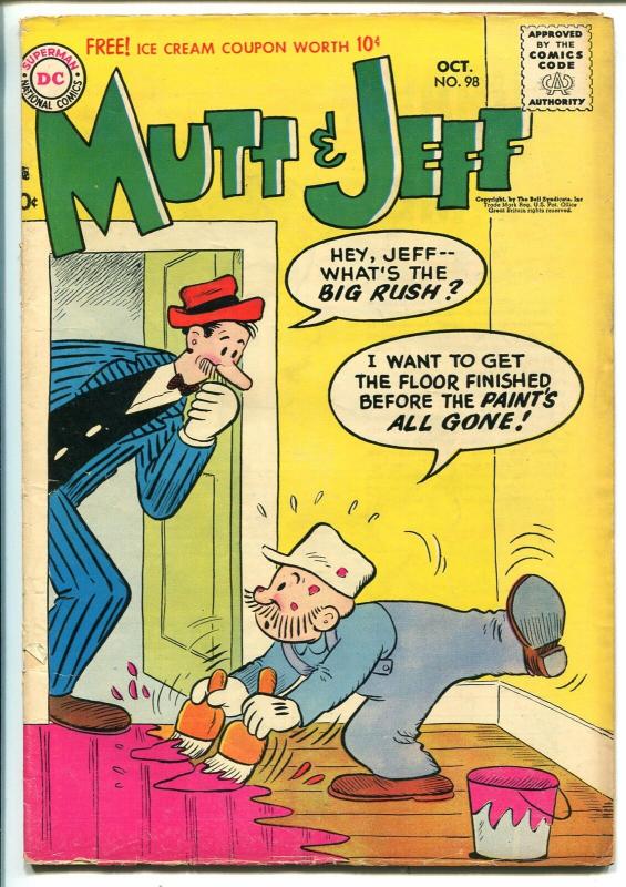 Mutt & Jeff #98 1957-DC-Bud Fisher-VG