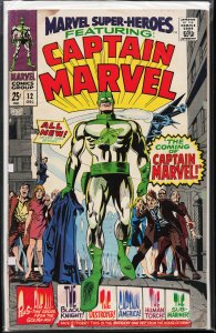 Marvel Super-Heroes #12 (1967) Captain Marvel [Key Issue]