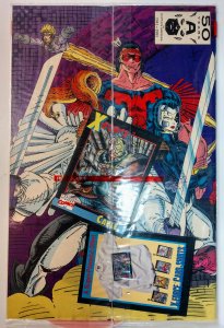 X-Force #1 (8.0, 1991) Negative UPC Variant, Cable Card in PolyBag