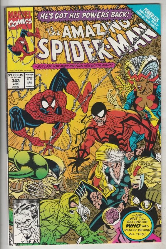 Amazing Spider-Man #343 (Feb-91) NM- High-Grade Spider-Man