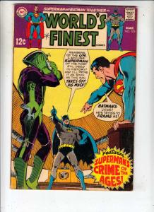 World's Finest #183 (Mar-69) FN- Mid-Grade Superman, Batman