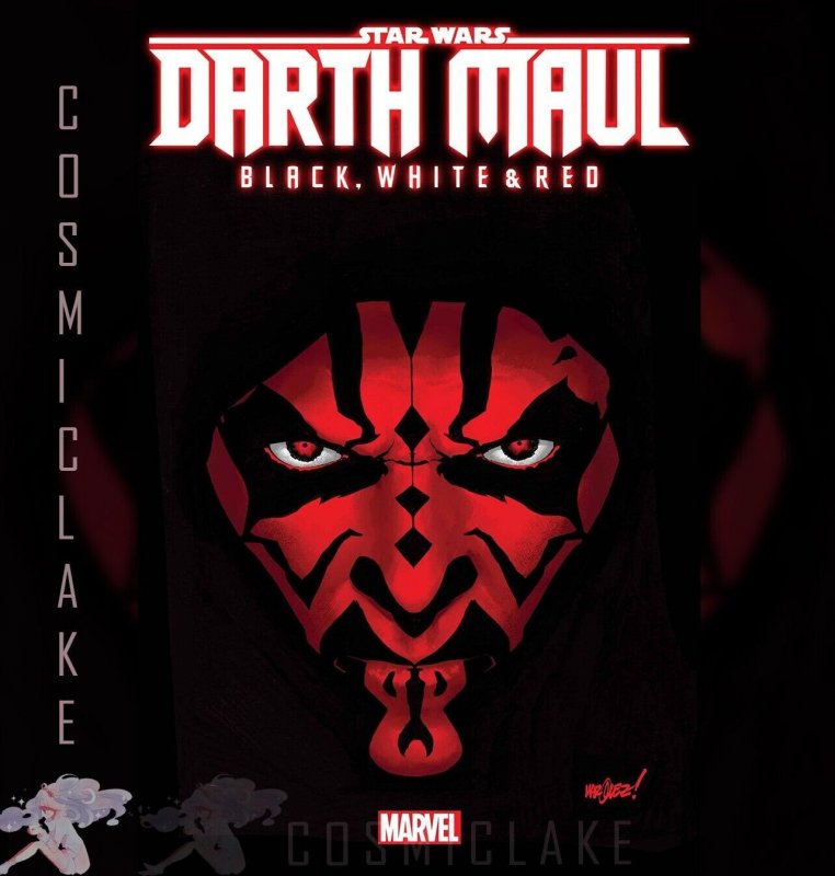 STAR WARS DARTH MAUL BLACK WHITE RED #1 1:25 MARQUEZ RATIO VAR PREORDER 4/24☪