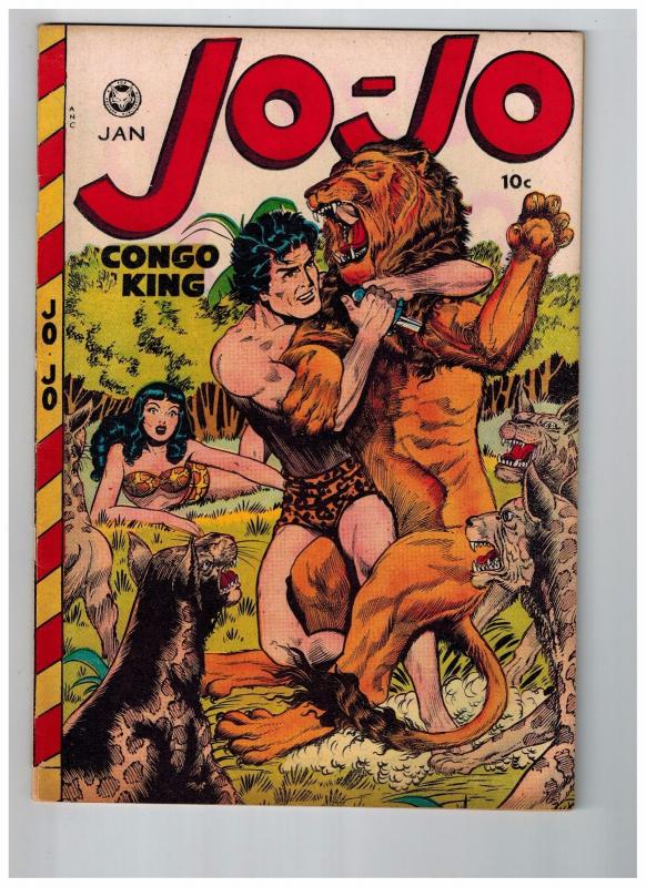 Jo-Jo Congo King # 23 VF 1949 Fox Features GOLDEN AGE Comic Book Jungle JJ1