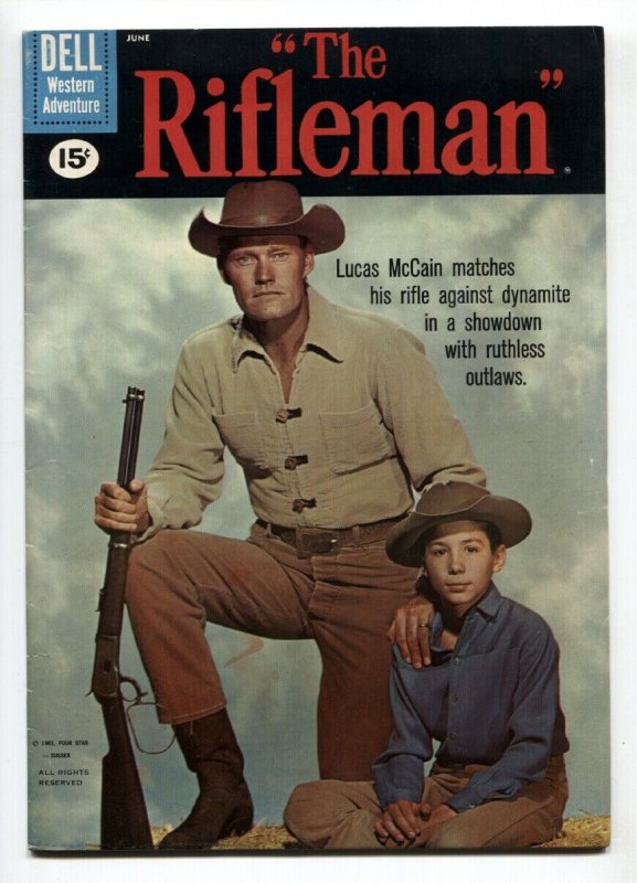 Rifleman #7 1961- 15 cent cover- Dell Western FN/VF