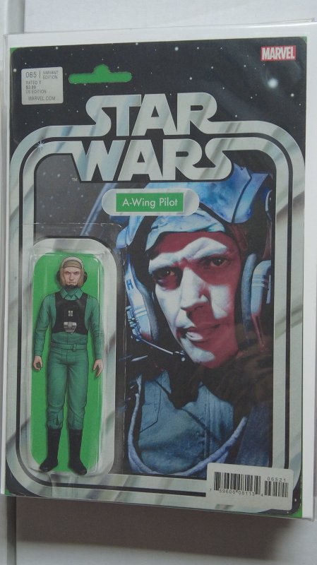 Star Wars (2015) No. 65 A-Wing Pilot Figure Cover
