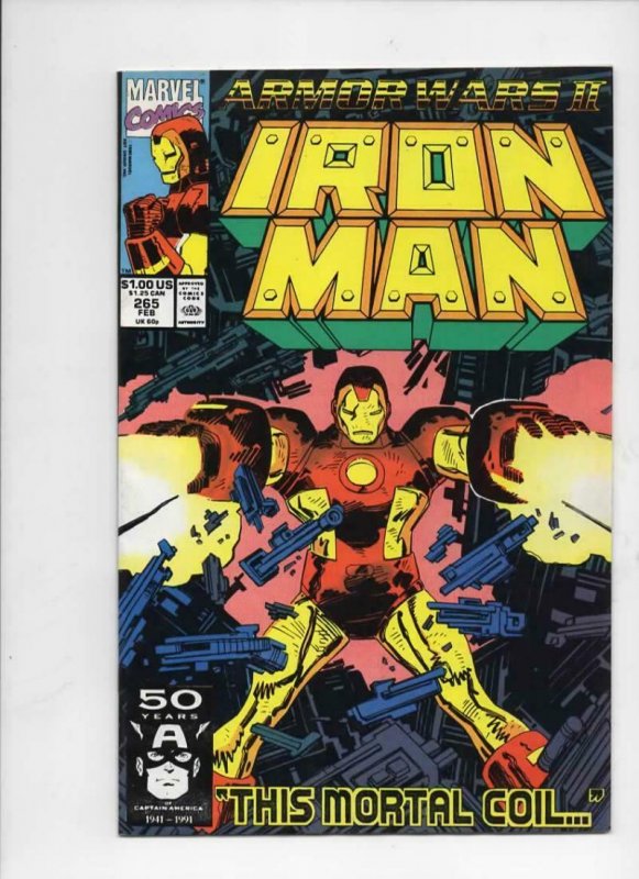 IRON MAN #265, VF/NM Tony Stark, Armor Wars, 1968 1991, more IM in store, Marvel