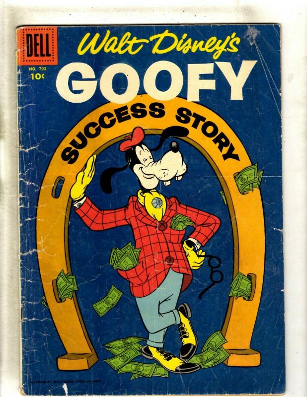 Four Color # 702 VG- Dell Comic Book Feat. Walt Disney's Goofy Mickey Donald JK1