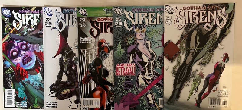 *Gotham City Sirens 17-23, 25-26  9 nm- books