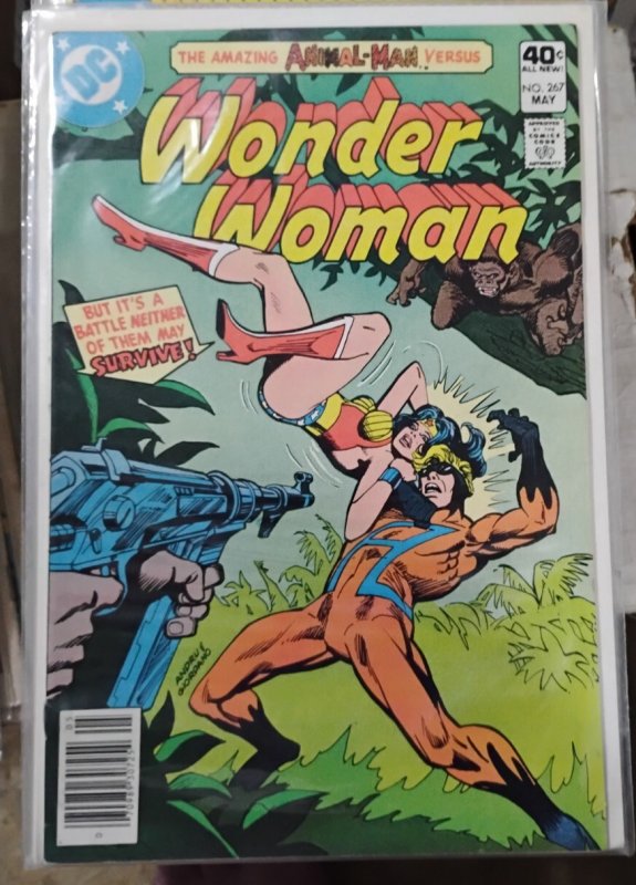 WONDER WOMAN # 267  1980  DC comics  newstand key intoducing animal man