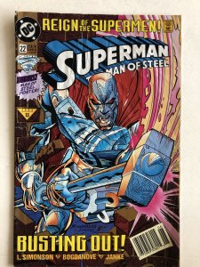 Superman:Reign of Superman 22, fair w/poster