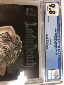 Lady Death: Swimsuit 2001 (2001) # 1 (CGC 9.8 WP) Variant Cover