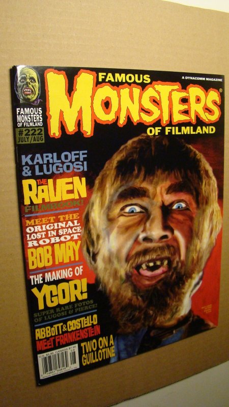 FAMOUS MONSTERS 222 *HIGH GRADE* LUGOSI KARLOFF MUMMY FRANKENSTEIN THE MUNSTERS