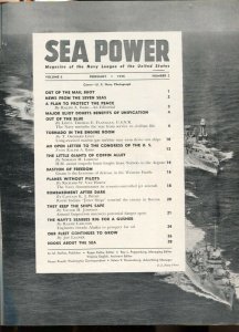 Sea Power 2/1946-military info & pix-naval defense-VG