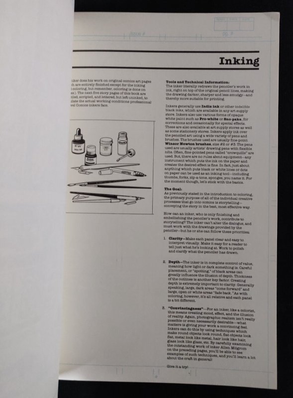 1983 Official Marvel Comics Try-Out Book By Jim Shooter (9.2 ob) Unused