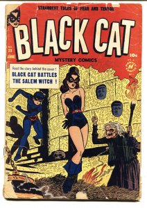 Black Cat #29 1957- Bondage cover-Horror-Golden-Age comic book