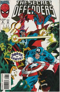 Secret Defenders #8 (1993) Spiderman ! Scarlet Witch ! Captain America