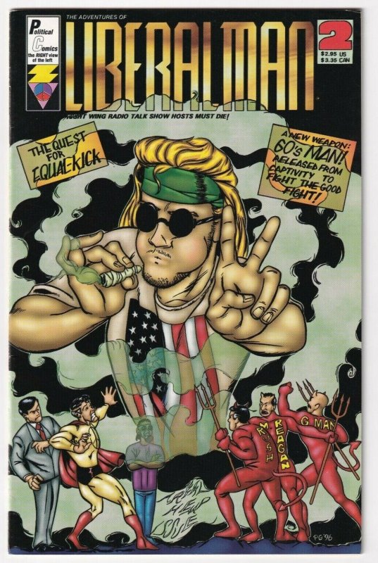 Liberal Man #2 May 1996 Political Comics 