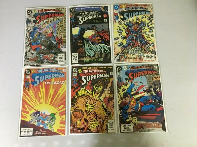 Adventures of Superman comic lot 46 different from #425-471 8.0 VF (1987-90)