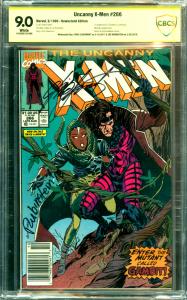 Uncanny X-Men #266 CBCS Graded 9.0 1st Gambit - Claremont & Rubinstein Signed