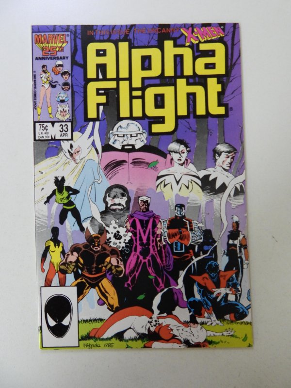 Alpha Flight #33 (1986) 1st appearance of Lady Deathstrike VF/NM condition